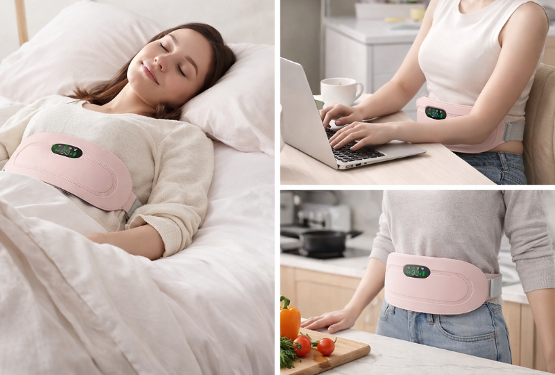 Ceinture chauffante pour soulager les règles douloureuses